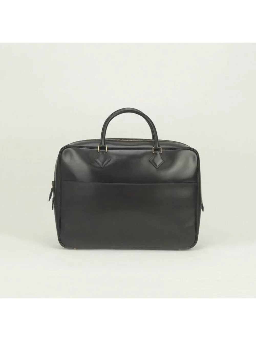 Hermes Plume Doc 38 Business Briefcase Box Calf Havana Brown Gold